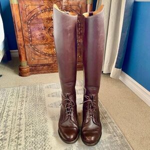 Dehner Blucher Field Equestrian Boots in Tan Calfskin